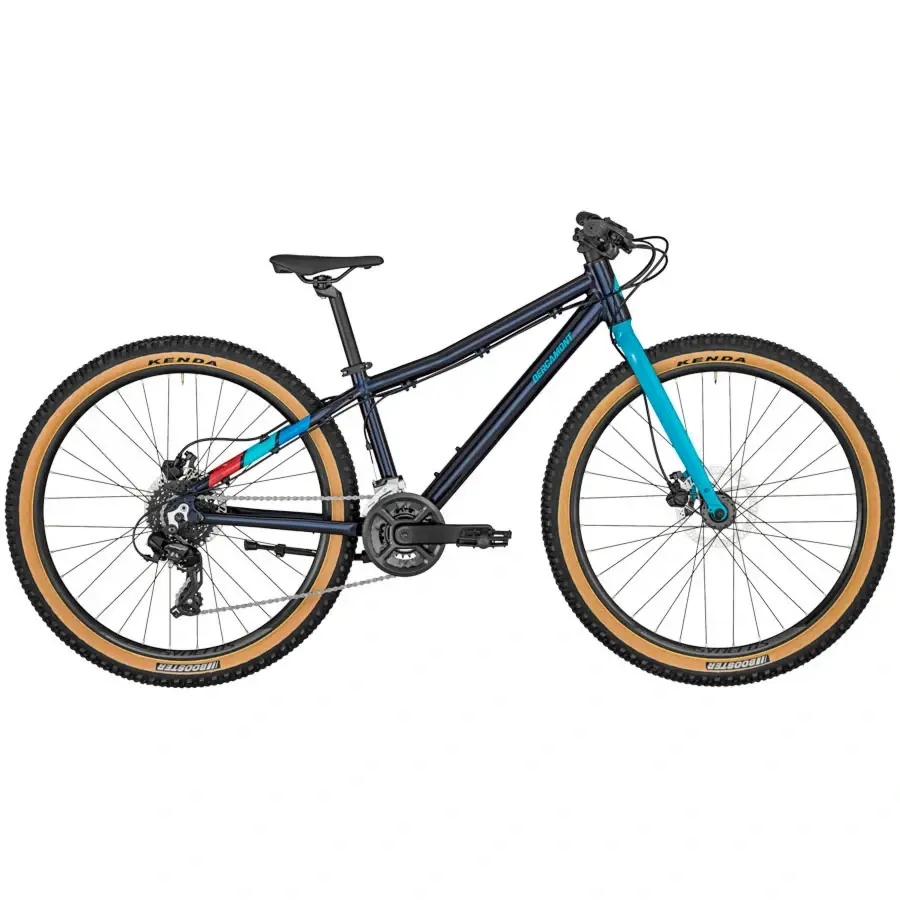 A Bicicleta Bergamont Revox 26 Lite Black tem Quadro em Alumínio, Shimano 2X8VL e Travões Hidráulicos disco Tektro.