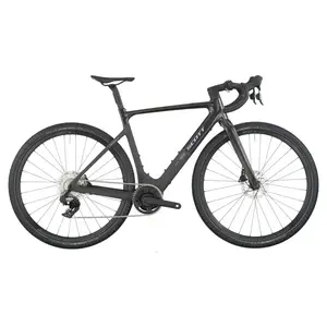 BICICLETA ELÉTRICA SCOTT SOLACE GRAVEL 30 A Bicicleta Elétrica SCOTT Solace Gravel 30 tem bateria interna até 520 Wh, Quadro em Carbono HMX e transmissão SRAM APEX XPLR AXS Disc 12 VL.