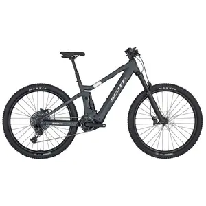 A Bicicleta Elétrica SCOTT Strike eRIDE 930 Black tem Quadro em Alumínio, Suspensão Marzocchi Z2 Air e SRAM SX-NX Eagle de 12VL.