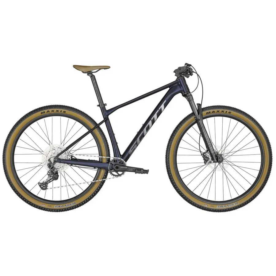 Conheça a Bicicleta SCOTT Scale 965 Blue com Suspensão RockShox Judy ,  Shimano SLX-Deore de 12VL e Travões de Disco Shimano.