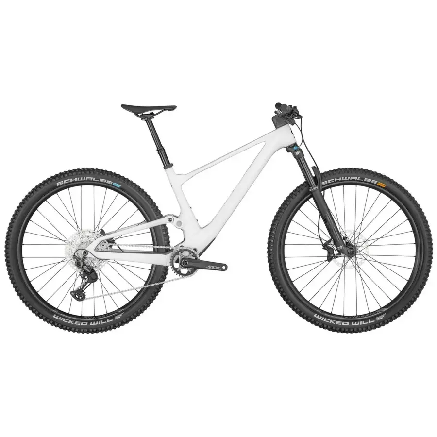 Conheça a Bicicleta SCOTT Spark 930 White com Suspensão FOX 34 Float Rhythm, FOX Nude 5T EVOL e Shimano XT-SLX de 12VL.