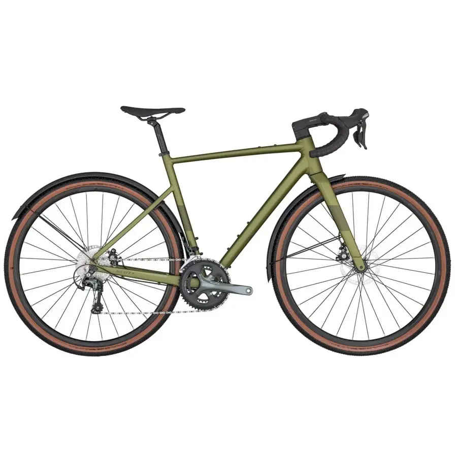 Conheça a Bicicleta SCOTT Speedster Gravel 50 EQ  tem uma confortável geometria, folga para pneus mais largos e cabos totalmente integrados.