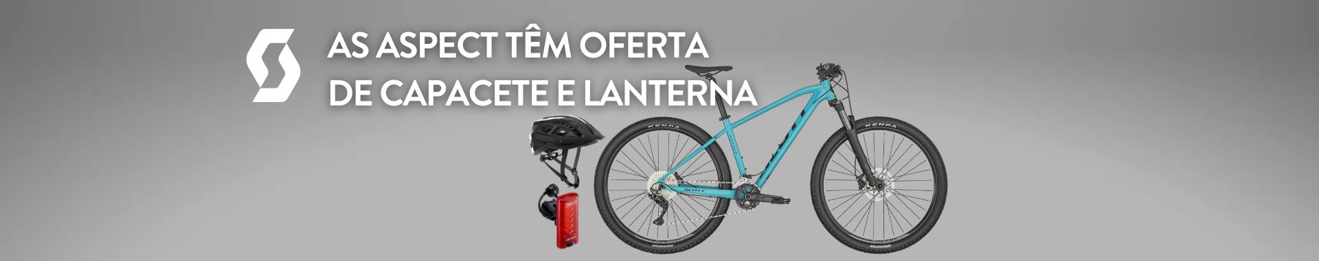 SCOTT Aspect com Capacete e Lanterna