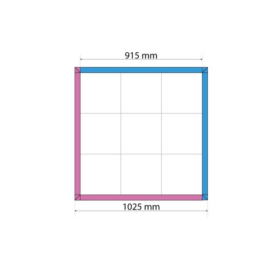 CHÃO ANTI FADIGA VAR QUADRADO COM 915X915MM PRETO