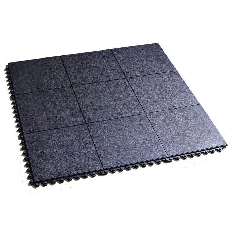 CHÃO ANTI FADIGA VAR QUADRADO COM 915X915MM PRETO