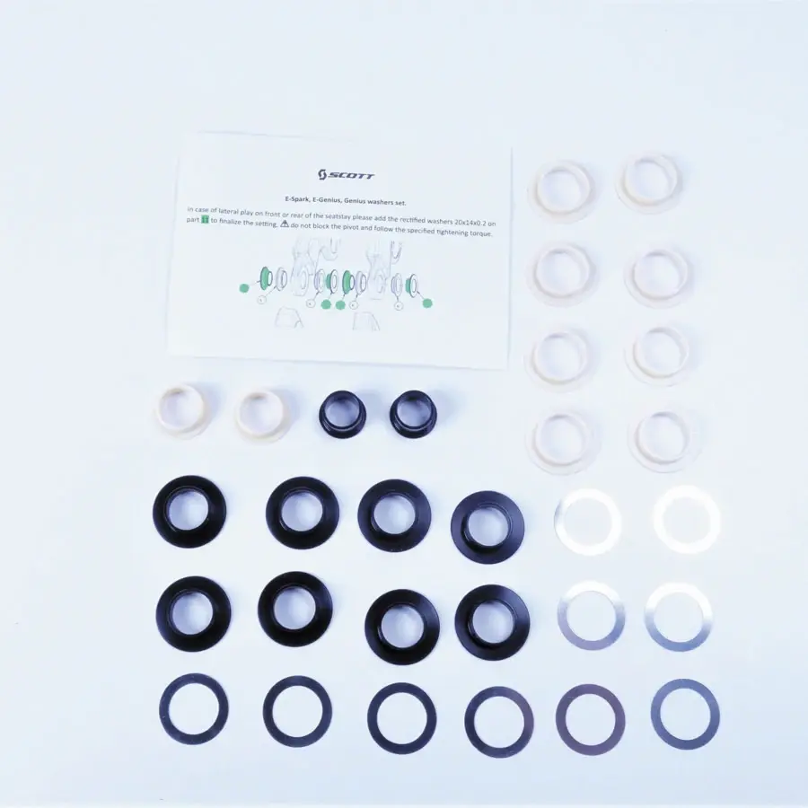 KIT DE REPARAÇÃO DOS PONTOS DE ROTAÇÃO DAS ESCORAS SPARK 120 MY17 / GENIUS MY18 KIT DE REPARAÇÃO DOS PONTOS DE ROTAÇÃO DAS ESCORAS