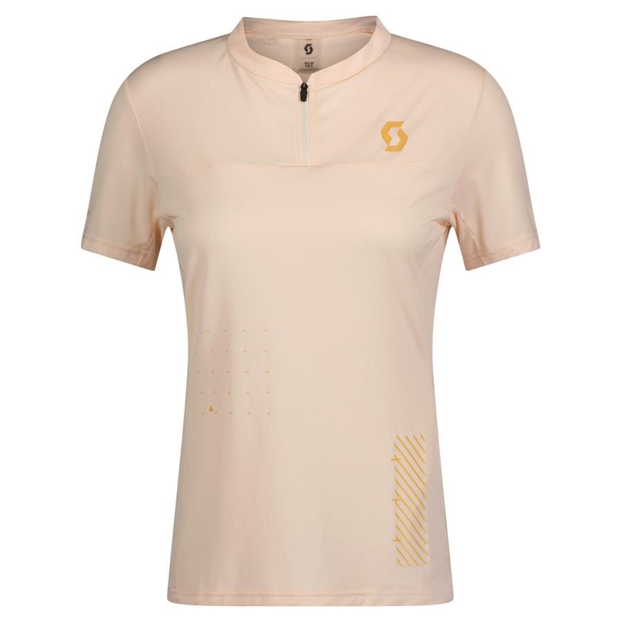 T-SHIRT SCOTT SENHORA TRAIL VERTIC ZIP MANGA CURTA