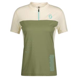 T-SHIRT SCOTT SENHORA TRAIL VERTIC ZIP MANGA CURTA